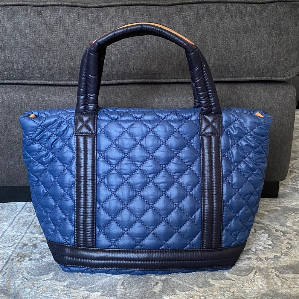 MZ Wallace Empire Small Tote navy/black euc - Picture 2 of 4